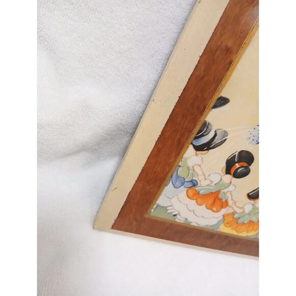 1930s Mistress Mary Quite Contrary Ruth E Newton Nursery Print Wall Art Wood VNT - Picture 7 of 16